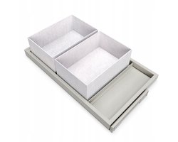 Emuca HACK Lade-Organizer 800mm Steen Grijs met Vakken