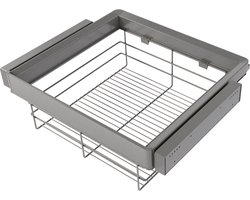 Emuca Kit bestaande uit Quartz Draadlade en verstelbaar frame voor kasten, Soft close en volledige u