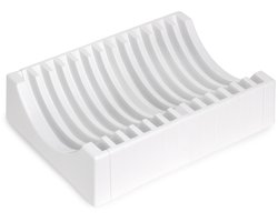 Emuca Kit van Furniture Dish Organiser Kit, voor 13 borden, Plastic, Wit