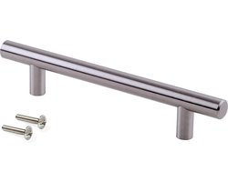 Emuca Meubelgrepen, D. 12 mm, gatenafstand 320 mm, Staal, Satijnglans nikkel