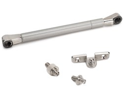 Emuca Zuil Met Diameter 12 Dun Met Haken Voor Vouwdeuren Zilver