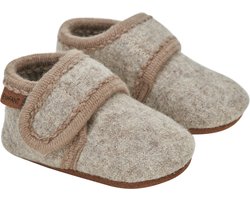 En Fant - Pantoffels voor baby's - Wol - Zand Gemeleerd - maat 23-24EU