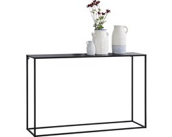[en.casa] Consoletafel 74x115x32 cm zwart mat