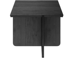 Engawa Bijzettafel Black Oak Small | Zwart | Hout