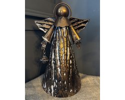 Engel Rafael | Koper | Woonaccessoires | Woon | Accessoires | Woonaccessoire | Accessoire | Kerstmis | Kerst | Feest | Decoratief | Decoratie | Deco | Sfeer | Winter | Engelen | Interieur | Inrichting | Woonkamer | Wonen | Sfeervol | Copper | Vrede