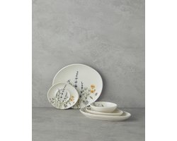 English Home Balmy Ontbijtservies – 20-delig – 6 Personen – Porselein – Multicolor