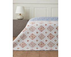 English Home - Penny Bloom Sprei 160x200 cm – Eenpersoons– Polyester - Dekbed zonder overtrek - Multi Cover Purpose -Double sided - Bedrukt dekbed - Bedsprei – Zomerdeken - Wasbaar -Kleurrijk
