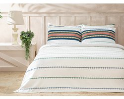 English Home Summer blanket - Bedsprei 150x220 cm - Blauw - Groen