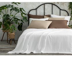 English Home Summer blanket - Bedsprei 150x220 cm - Wit