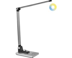ENIF - Bureaulamp LED - Zilver - Aluminium/Synthetisch materiaal