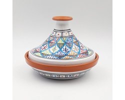 Enkele Leren Tajine van Klei - Authentiek Koken voor Eén Persoon