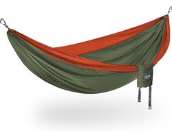 Eno - Hangmat - DoubleNest olijf / oranje - ENO-DN006