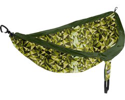 Eno Hangmat Doublenest Print 2,8 X 1,9 M Nylon Groen 4-delig