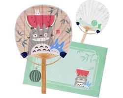 Ensky Totoro met Watermelon Fan & Envelope - Ensky - Studio Ghibli Decoratie
