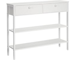 Entreetafel met Opbergruimte - Multifunctioneel - 1 stuk - Hout en Metaal - 100x24x80 cm