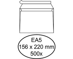 Envelop Hermes bank EA5 156x220mm zelfklevend wit doos à 500 stuks