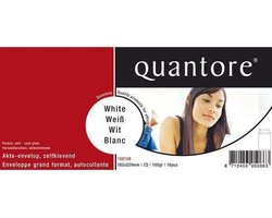 Envelop Quantore Bank C5 162x229mm Zelfklevend Wit 10stuks