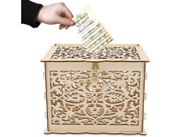 Enveloppendoos - Enveloppen doos – Geschenkdoos - Huwelijk – Bruiloft – Enveloppenkist Verjaardag – Enveloppedoos – Kistje Hout