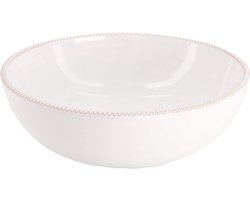 Enza Fasano - Saladekom Pizzolato Bianco 24cm - Saladekommen