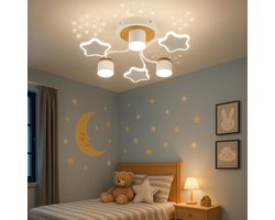 Epochglo LED Plafondlamp Kinderkamer 60cm - Sterrenhemel Design - 24W 2160LM - Dimbaar (3000K-6000K) - Afstandsbediening, Nachtlampje & Timer - Voor Jongens & Meisjes - Slaapkamer Lamp