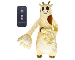 Equal to None - Rustgevende knuffel - Babykussen - Baby speelgoed - Newborn - Zachte slaapondersteuning - kloppen slaapkussen - Wasbaar - 0-3 jaar - Geel