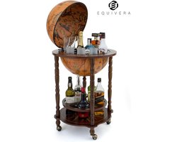 Equivera Globebar - Wereldbol Bar - Whiskey Wereldbol - Globebar Wereldbol - Globebar Atlas