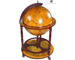 Equivera Globebar - Wereldbol Bar - Whiskey Wereldbol - Globebar Wereldbol - Globebar Atlas