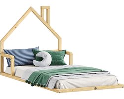 Equivera Grondbed - Peuterbed - Kinderbed - Bedhuisje - Huisbed - Grondbed Peuter - Laag Bed - Vloerbed