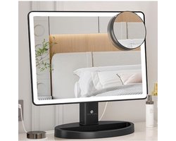 Equivera Hollywood Spiegel - Hollywood Spiegel - Hollywood Spiegel met Verlichting - Make-Up Spiegel - Make-Up Spiegel met Verlichting - Spiegel met Licht - Tafel Spiegel - Slaapkamer Spiegel