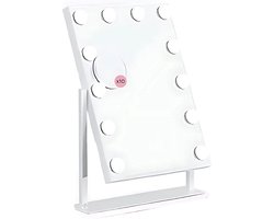 Equivera Hollywood Spiegel Met Verlichting - Make Up Spiegel - Hollywood Spiegel - Hollywood Mirror - Visagie Spiegel - Vanity Spiegel