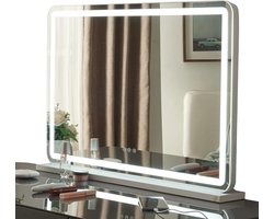 Equivera Hollywood Spiegel Met Verlichting - Make Up Spiegel - Hollywood Spiegel - Hollywood Mirror - Visagie Spiegel - Vanity Spiegel