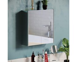 Equivera Medicijnkastje met Spiegel - Medicijnkastje - Toiletkastje - Toiletkastje met Spiegel