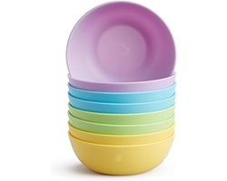 Equivera oliebollenschaal - Jaarwisseling - Multifunctionele Kommen voor Peuters & Baby's - Baby Kommen - Plastic Kommenset - Vaatwasserbestendig - BPA-vrij - Kinderkommen - Kleine Plastic Kommen - Set van 8