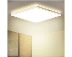 Equivera Plafondlamp met Bewegingssensor - Plafondlamp met Bewegingssensor - Plafondverlichting met Bewegingssensor - Moderne Binnenlamp - Plafondlamp met Bewegingsmelder - Plafondlamp voor Binnen - Binnenlamp met Bewegingsdetector - Wandlamp Paneel