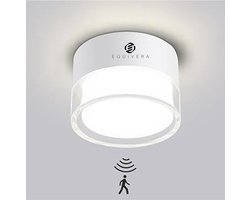 Equivera Plafondlamp met Bewegingssensor - Plafondlamp met Bewegingssensor - Plafondverlichting met Bewegingssensor - Moderne Binnenlamp - Plafondlamp met Bewegingsmelder - Plafondlamp voor Binnen - Binnenlamp met Bewegingsdetector - Wandlamp Paneel