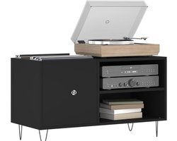 Equivera platenspeler meubel - lp kast - platenspeler kast - vinyl kast - lp meubel - platen kast
