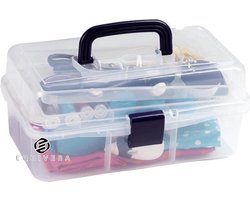 Equivera Sewing Box 33 x 20 x 15 cm - Large Capacity - Organization Solution Naaidoos opbergbox