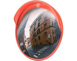 Equivera Verkeersspiegel - Verkeersspiegel voor buiten - Bolle spiegel - Veiligheidsspiegel - Bolspiegel - Observatiespiegel - Elimineert dode hoeken