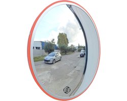 Equivera Verkeersspiegel - Verkeersspiegel voor buiten - Bolle spiegel - Veiligheidsspiegel - Bolspiegel - Observatiespiegel - Elimineert dode hoeken
