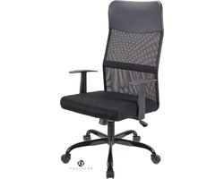 Equivera Verstelbare hoofdsteun bureaustoel - Ergonomische bureaustoel met lumbaalsteun - Hoogte verstelbaar - 360 ° roterend - Mesh rugleuning - Geschikt voor thuiskantoor Gaming chair 20