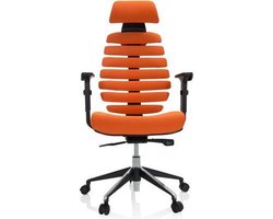 ERGO LINE II PRO | Stof - Professionele bureaustoel Oranje