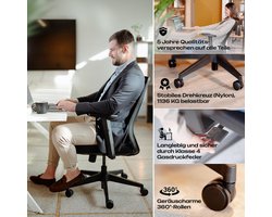 ErgoMaster M2 Ergonomische Bureaustoel – Testwinnaar – Zonder Hoofdsteun – Verstelbare Armleuningen & Lendensteun – Ergonomische Bureaustoel voor Thuis & Kantoor – Rugvriendelijke Design Stoel – Zwart Alta
