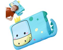 Ergonomisch ademend kinderkussen, kussen voor kleuterschool met schattig diermotief, kussen voor thuis, reizen, school en kinderkamer, dutkussen voor meisjes en jongens
