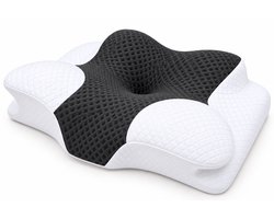 Ergonomisch Hoofdkussen – Vlindervorm – Geschikt voor Alle Slaaptypes (Zij-, Rug- & Buikslaper) – Neksteun Kussen voor Nekklachten – Memory Foam