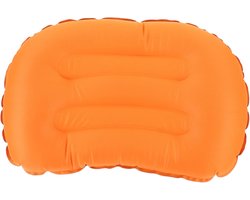 Ergonomisch Kampeerkussen Voor Backpacken Opblaasbaar Reiskussen Voor Buiten Kantoorrustkussen Oranje Kleur