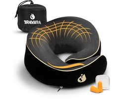 Ergonomisch Traagschuim Reiskussen - Ultiem Comfort voor Vliegen - 1 stuk - Compact