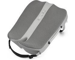 Ergonomisch Traagschuim Zitkussen voor Comfort en Pijnverlichting – Ideaal voor Auto-, Bureau- en Gamestoelen – Hypoallergeen en Wasbaar – Grijze Mesh