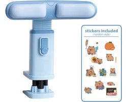 Ergonomische Bureau Klem Houdingcorrector – Verstelbare Zit Postuur Corrector voor Juiste Zithouding en Oogbescherming – Bureau Accessoire voor School, Thuiswerk en Kantoor - Blauw