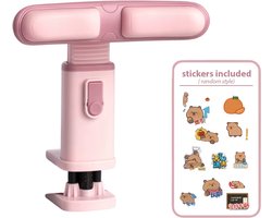 Ergonomische Bureau Klem Houdingcorrector – Verstelbare Zit Postuur Corrector voor Juiste Zithouding en Oogbescherming – Bureau Accessoire voor School, Thuiswerk en Kantoor - Roze