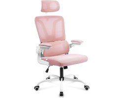 Ergonomische Bureaustoel - Bureaustoelen voor Volwassenen en Kinderen - Gaming Stoel - Chair - Roze